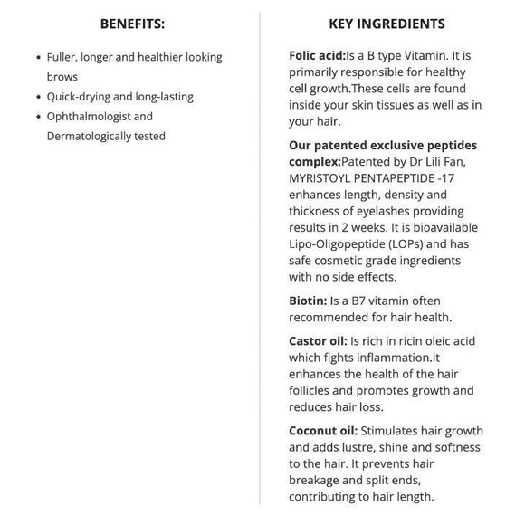 NIB Dr. Lili Fan Probiotic X Eyebrow Enhancer XLash Peptide Growth Serum - Picture 8 of 9